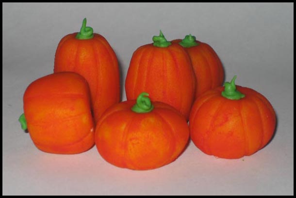 Marzipan Pumpkins